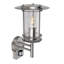 Runkle Polished Stainless Steel 33.5cm H Outdoor Wall Lantern-11183621