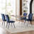 Leahana Chenille Upholstered Dining Chairs-2068142746