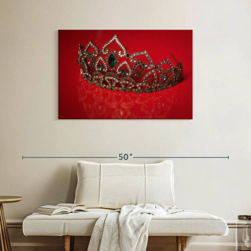 Couronne de princesse élégante Kerner, H 26 po x l 39 po