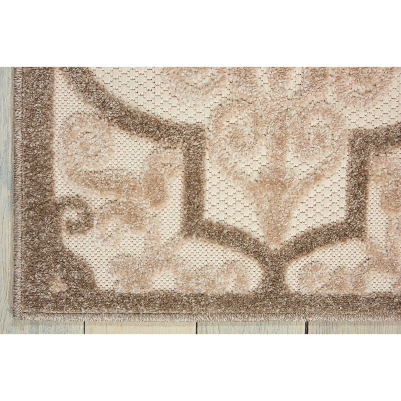 Miraloma Geometric Indoor / Outdoor Rug, Rectangle 9'6" x 13'