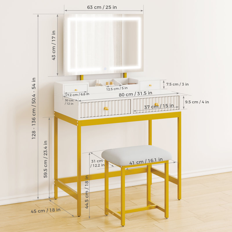 Dressing Table with Mirror