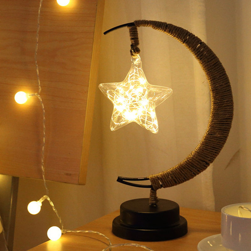 LED Decorative Star Handmade USB Wrought Iron Night
