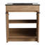 Armoire de salle de bain 30 po avec lavabo et 2 portes - Lavabo en céramique noire-420415190-420415191