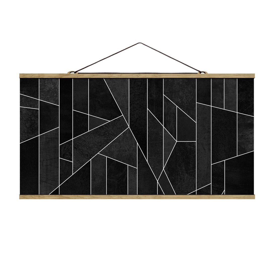 Grafikdruck Black White Geometry von Elisabeth Fredriksson