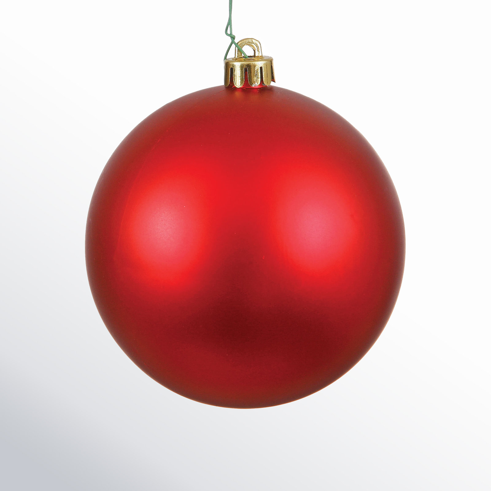 The Holiday Aisle® 3" Shatterproof Bauble, 2.75" H x 2.75" W x 2.75" D, Red