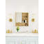 Armoire de rangement murale en bois naturel avec rangement en bois aggloméré