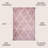 Bertrice Minimalist Diamond Trellis Rose/White Rug-807527959
