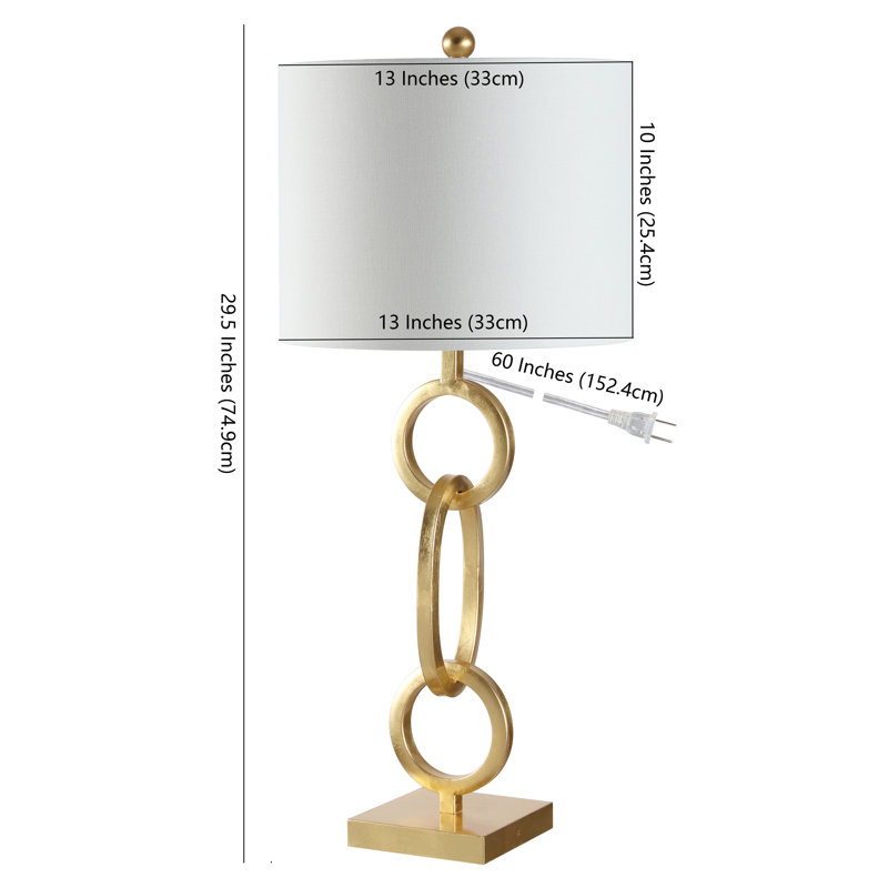 Lampe de table en or 32 po Adirondack, Doré