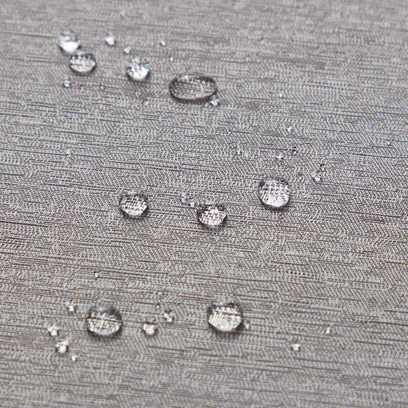 Nappe ronde en polytétrafluoroéthylène Addison résistante à l'eau et aux taches, gris, gris