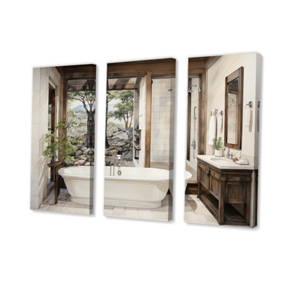 " Bathroom Contemporary Zen II " 3 - Pieces