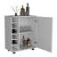Chariot-bar Wick avec rangement pour le vin intégré, armoire spacieuse et roulettes lisses-2040049164