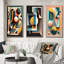 «Retro Elementary Geometrics», 3 pièces sur toile-2107969783-2107970314