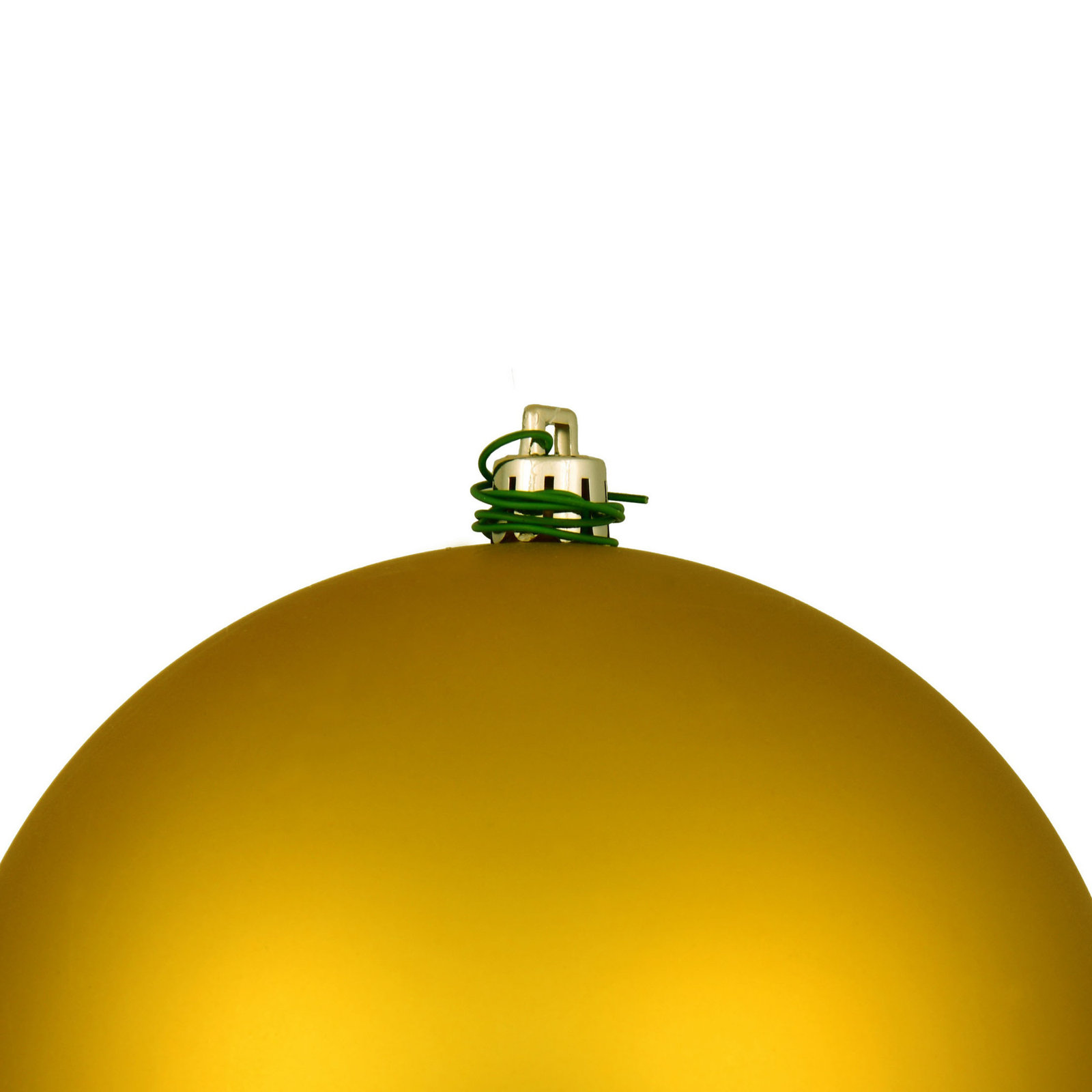 Holiday Décor Ball Ornament, 3" H x 3" W x 3" D, Matte Medallion Gold