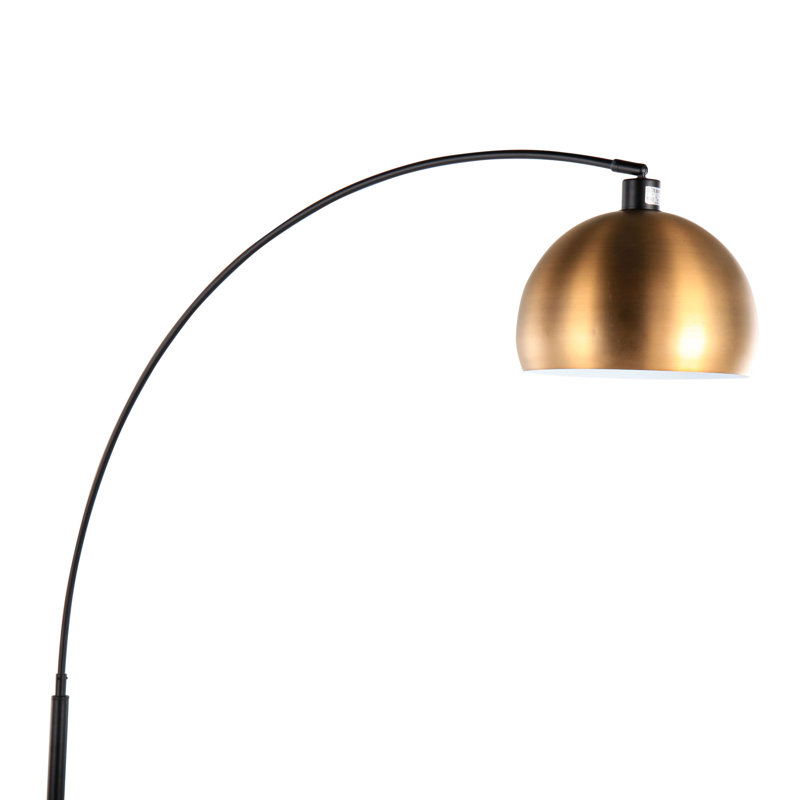74'' Black Arched Floor Lamp Set
