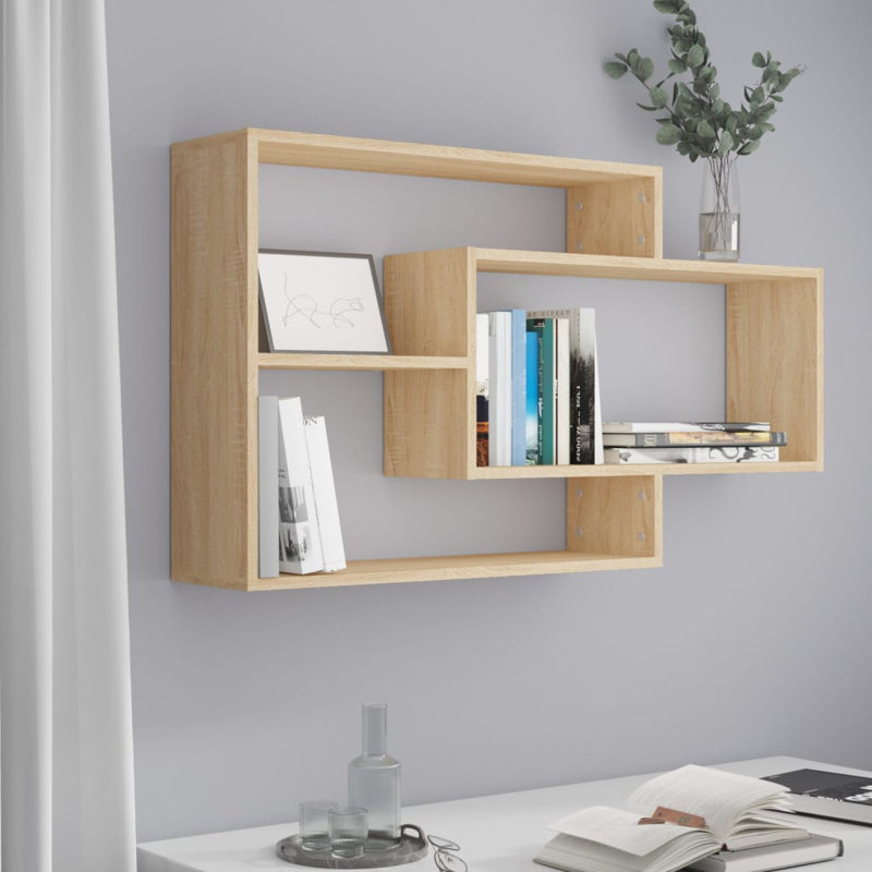 Wall Shelf 104x20x58.5 cm Engineered Wood, Sonoma Oak
