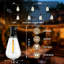 60ft Solar Powered Outdoor String Lights With Remote And 15+1 Shatterproof Led Bulbs, Waterproof, Warm White, Usb Rechargeable-125130465