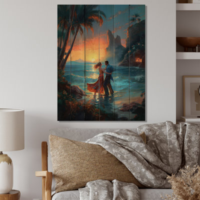 Metson The Couple's Dance Of Love III sur impression sur bois
