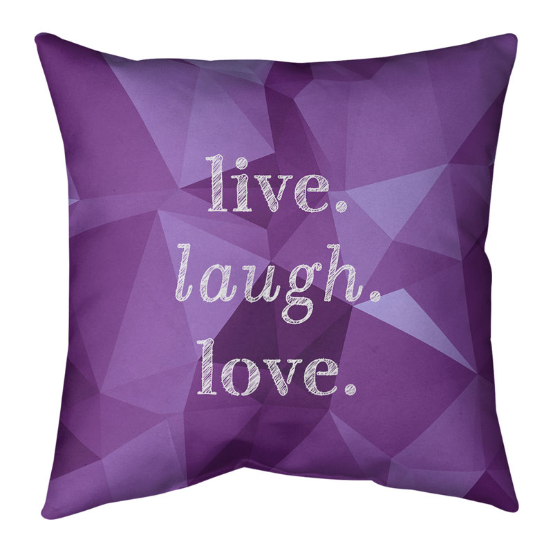 Housse de coussin en lin en faux gemme love, 14 po x 14 po, Améthyste