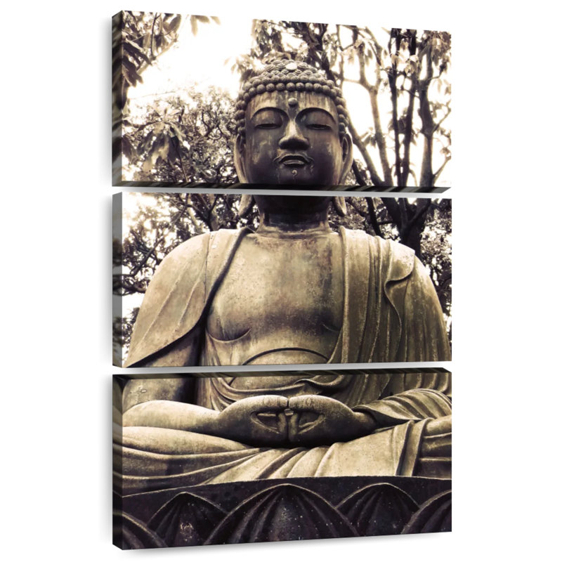 Statue de Bouddha japonais Adella I, H 32 po x l 20 po