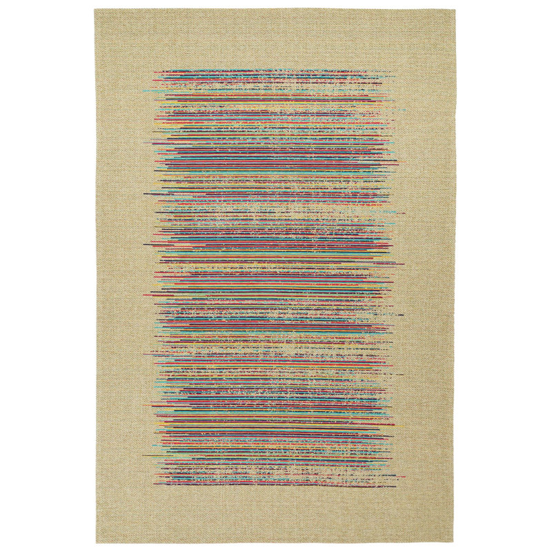 Jamya Abstract Machine Made Indoor / Outdoor Area Rug, Rectangle 80 x 150cm