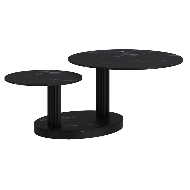 Table basse noire Steven, Noir