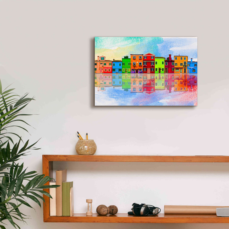 «Color Town 8A» par Ata Alishahi, H 12 po x l 18 po x P 0,75 po