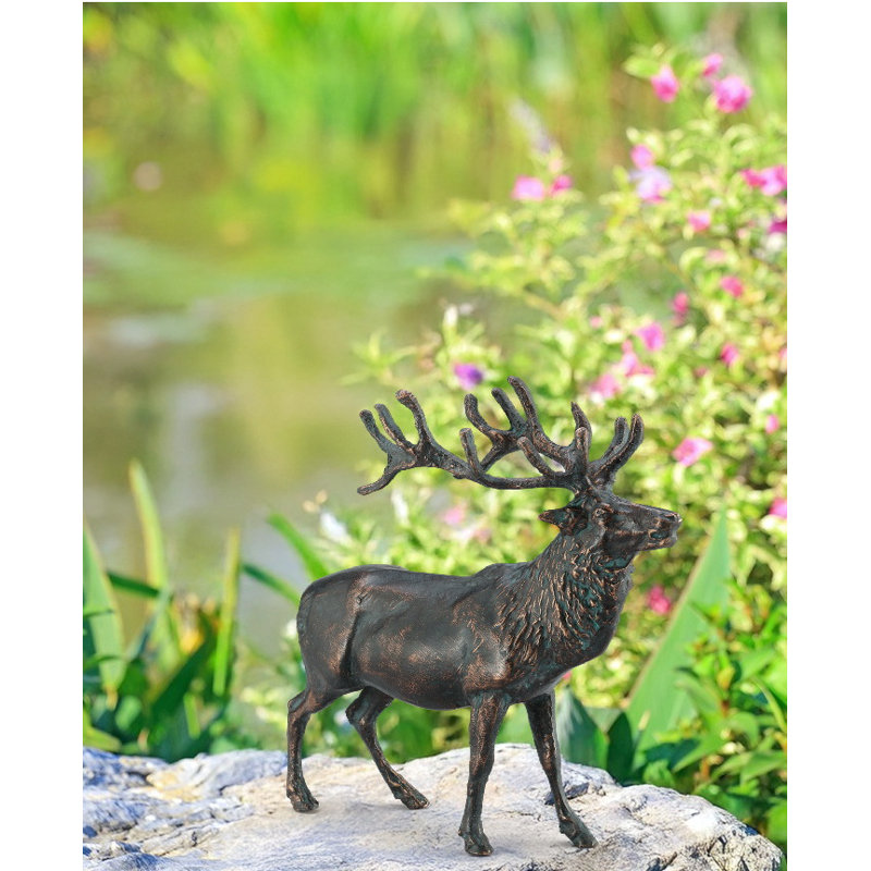 Stately Elk Garden Sculpture