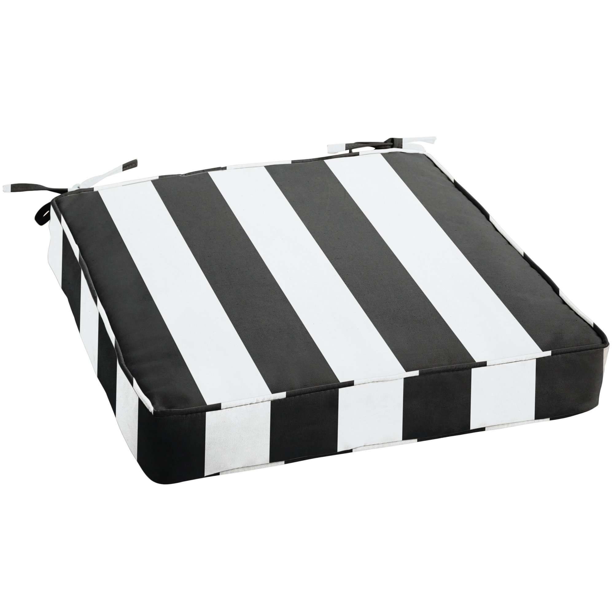 Indoor/Outdoor Sunbrella Striped Seat Cushion