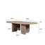 Sorrento Coffee Table-60" Rectangular Weathered Natural