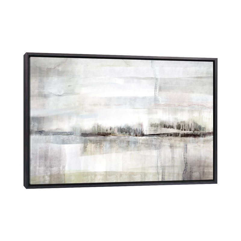 "Valley fair" par Nan, reproduction d’art, H 32 po x l 48 po x 1,5 po, Toile avec cadre noir patiné, Pas de tapis