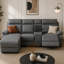 4 Seater Leather Sofa-722530523