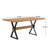 Shaun 63" Dining Table with X-Shaped Metal Legs-1982929468
