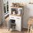 Cabinet Wooden Kitchen Pantry Storage Microwave Cabinet With Storage Drawer