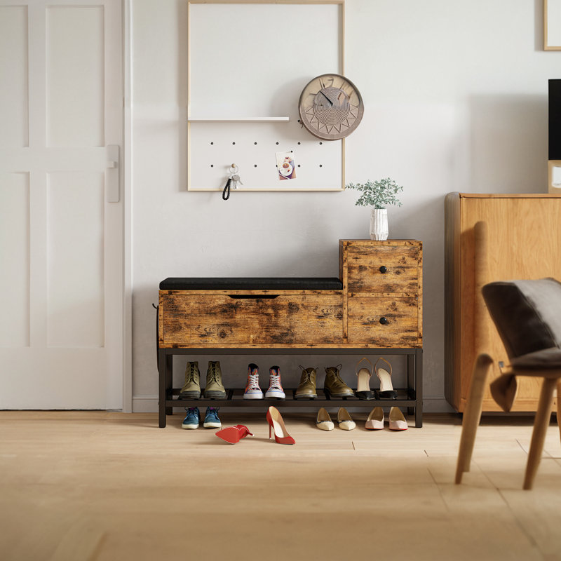 Storage Bench, Vintage Brown