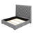 Upholstered Bed Frame With 67.5" Tall Headboard Wingback Platform Bed Tufted Deep Button Velvet-107443603