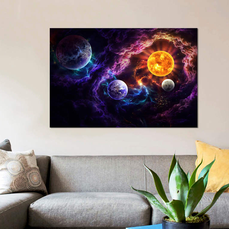 « plan of salvation », impression sur toile, H 8 po x l 12 po x P 0,75 po, Toile tendue, Pas de tapis