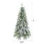 Arbre de Noël enneigé épinette 5 pi-1193522195