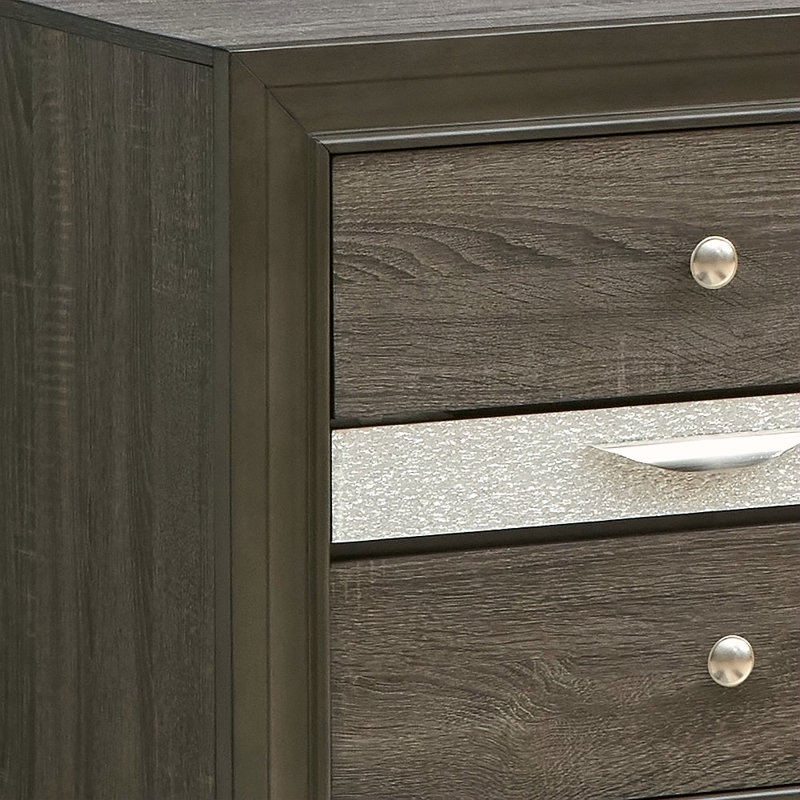 Nightstand , Gray, Gray