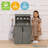 ECR4Kids Wooden Pretend Play Kitchen Storage Cupboard for Kids, Montessori Furniture-98539001