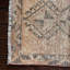 Tapis turc rétro de petite taille idéal comme paillasson avec un motif en laine Oushak antique orange vif