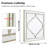 Genever Wood Square Wall Mirror