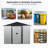 8Ft X 4Ft Outdoor Metal Storage Shed With Window And Metal Foundation For Backyard, Patio, Lawn --White And Black-123951085-123951089