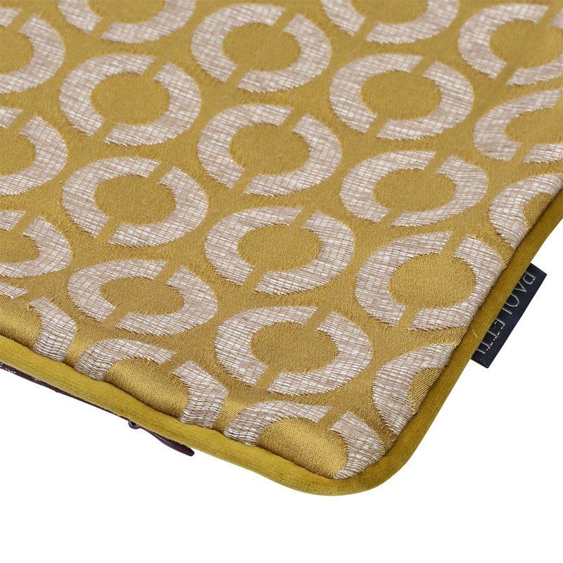 Piccadilly Gold/Plum Cushion, Pillow Cover Only - No Insert