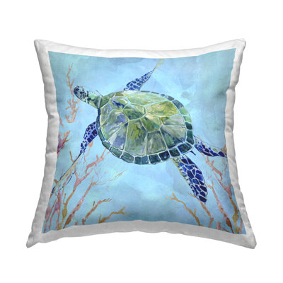 Coussin Deep Sea Aquatic Tortoise