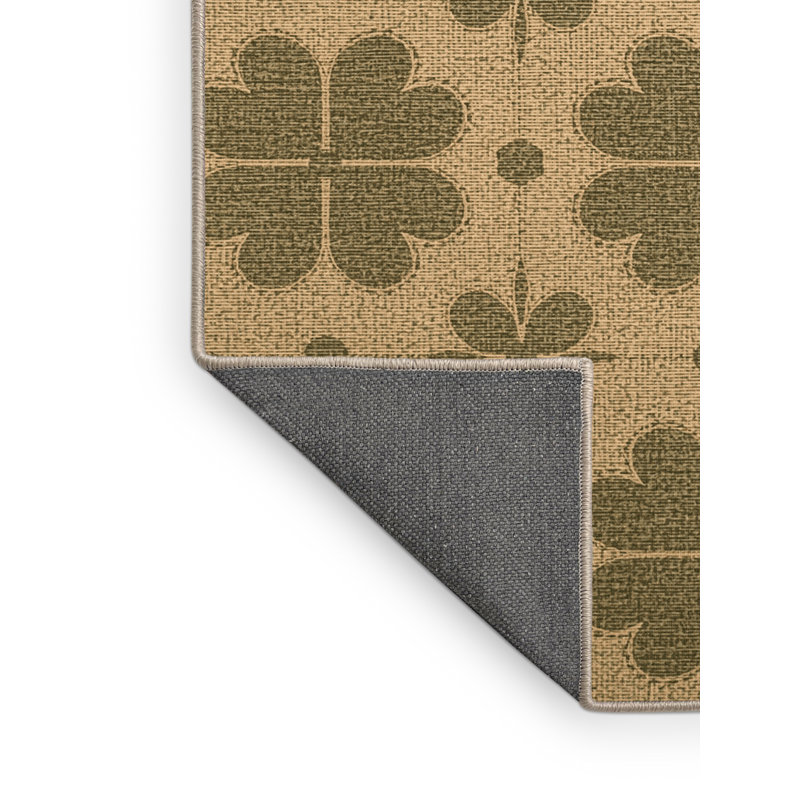 Soft Plush Feuerstein St Patties Modern & Contemporary Abstract Area Rug in Beige – Beige Binding, 2x3