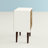 Liberty 18" W Mid-Century Modern 2-Drawer Nightstand in White and Rustic Brown-476193798