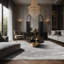 Tapis gris soyeux et moelleux-100903883