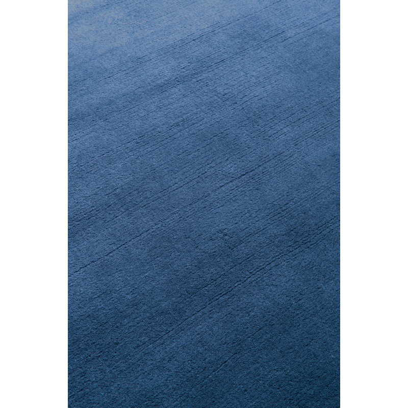 Farrow & Ball Silk Border Bay Blue Area Rug, Rectangle 6' x 9'