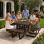 Steel Patio Dining Set Table,
