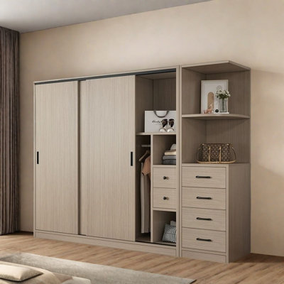 Simple And Fashionable Grey Wardrobe